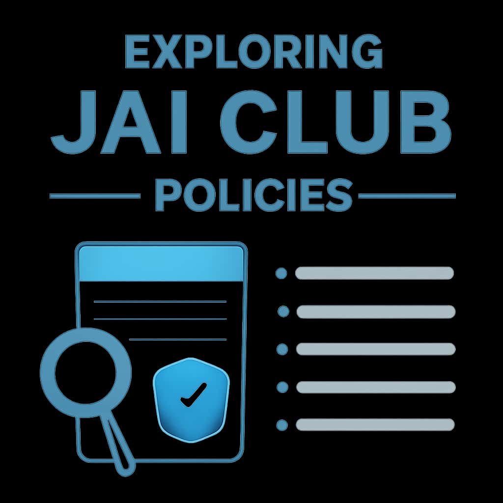 An educational illustration on Jai Club policies.