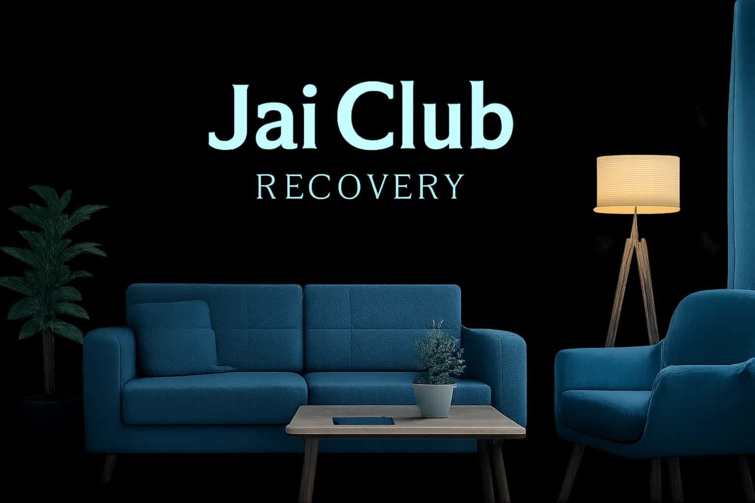 Informational scene representing Jai Club Recovery with prominent text.
