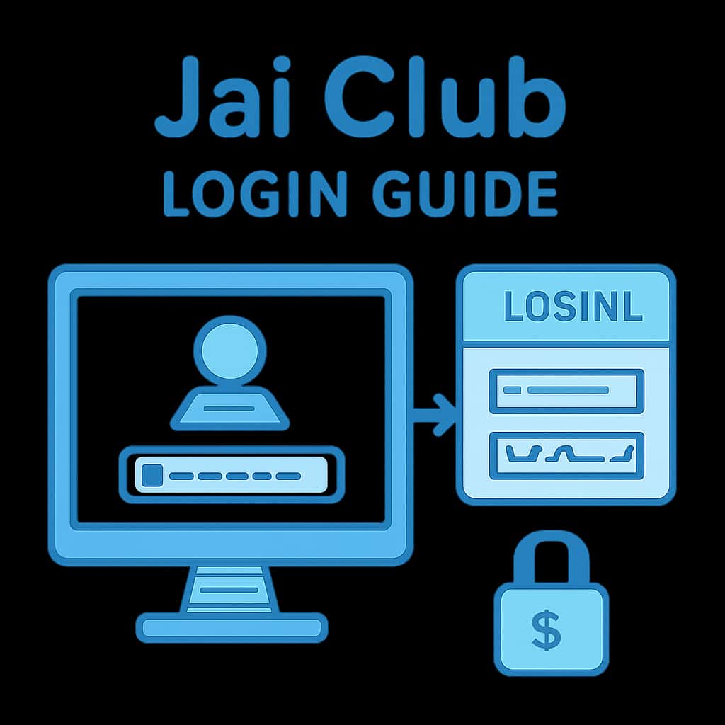 A diagram visualizing how to log into Jai Club.
